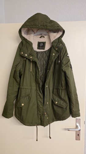 Damen parka jacke - parka, khaki