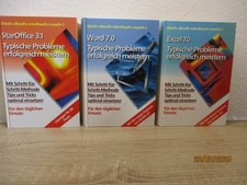 PC Programm Bücher 3 St. Star Office 3,1+ Word 7.0 + Exel 7.0 - 1997/ Nr. 27