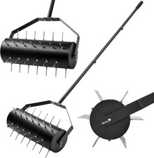 Rasenbelüfter Walze Garten Rollrasen Grasspikes 6 cm lang, 141 cm abnehmbar