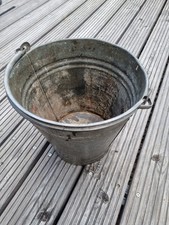 Eimer Zinkeimer Zink 10 Liter Pflanzgefäß Garten Deko DDR