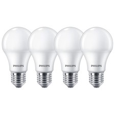 4 x Philips LED Leuchtmittel Birne A60 10W = 75W E27 matt 1055lm warmweiß 2700K 