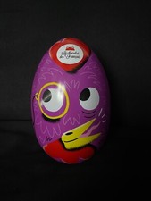 Metallei Blechei Verpackung Geschenkbox Box orange lila Gesicht