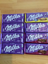Milka Schokolade 8 Tafel verschiedene Sorten 87 - 90 g