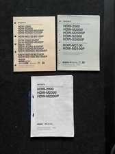 Sony hdw 2000 d2000 - sony, hdw-2000