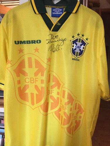 Pele signiert trikot - trikot, brasil