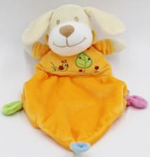 ♥ Sunkid Hund beige orange Schmusetuch Kuscheltuch Schnuffeltuch dog Schnecke ♥
