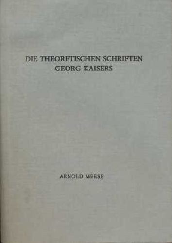Die theoretischen schriften - die,