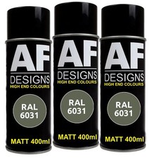 Nato Oliv matt 3 Spraydosen 400ml RAL 6031 Sprühdose Lackspray Spraydose