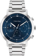 CALVIN KLEIN Multifunktionsuhr GAUGE Modell 25200063 Herren Edelstahl Silber