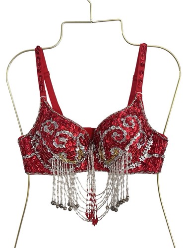Damen pailletten bauchtanz - bh,