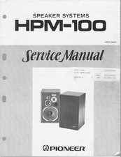 Service Manual-Anleitung für Pioneer HPM-100 