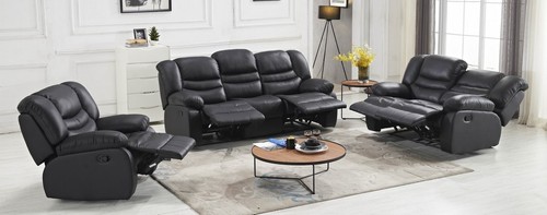 Leder sofagarnitur 1 - sofagarnitur, 3+2+1