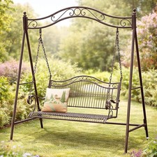 Hollywoodschaukel Metall Antik