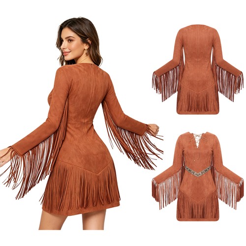 Damen indianer kleid - de,