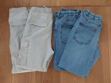 Jungen Hosen 2x Jeans 2x Cargo Hose Gr. 170 - Paket / Konvolut