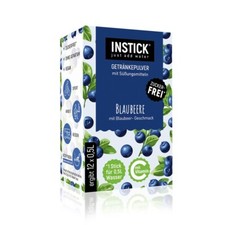 INSTICK Getränkepulver Blaubeere 12-er Packung (für 12 x 0,5 L)