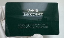 Daniel JeanRichard original Garantiekarte Blanko und nicht gestempelt