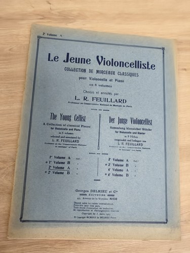 Altes notenbuch violoncello - altes,