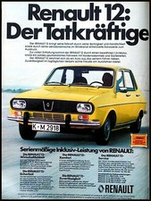 Renault 12, originale Werbung aus 1975, in Farbe