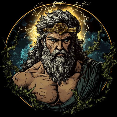 Wandtattoo aufkleber zeus gott - aufkleber,