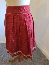 Marjo Trachten Rock 60cm Gr.36 Dirndl Rock Neu mit Etikett Ohne Bluse Rot Np 99