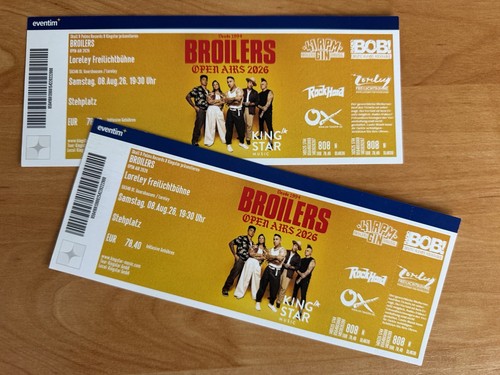 Tickets broilers open air - 2,