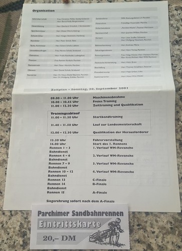 Programm ticket sandbahn - +,