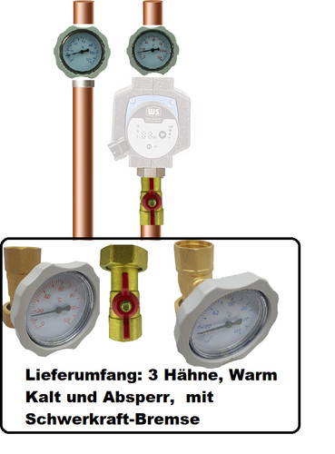 Heizkreisset für pumpe - 1'',