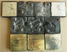 5 Stück Zinngießformen - Prince August, Gebraucht