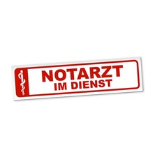Notarzt dienst magnetschild - notarzt, im