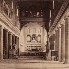 Basilica di San Lorenzo Rom Historische Ansicht unbekannt Orig Fotografie 19 Jh
