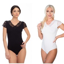 Evoni Damen Body Kurzarmbody