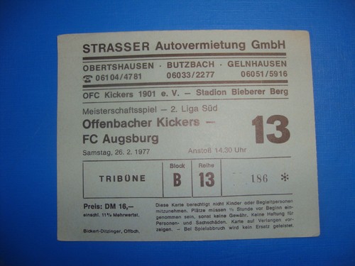 Ticket ofc kickers - 76/77,