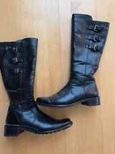 w.NEU Echt-Leder Winterstiefel Paul Green Lammfell Thermosohle schwarz 39/40