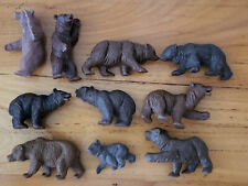 10 Braunbären in unterschiedlichen Farben,Heinerle,Manurba,Domplast,Wundertüte,