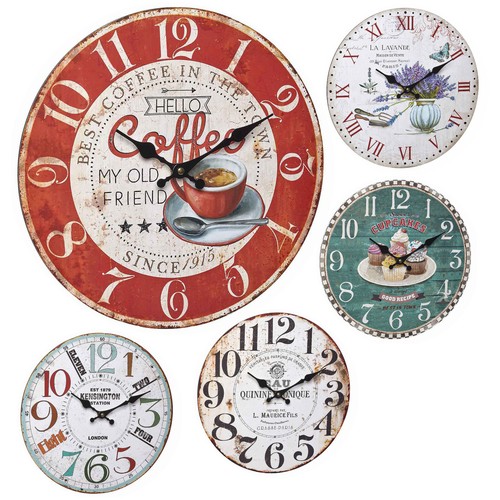 Analoge wanduhr vintage - wanduhr, tfa