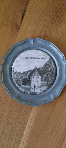 Zinn untersetzer teller mit - teller,