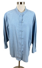 J. Jill 2X Blue Chambray Shirt