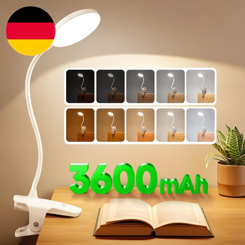 Leselampe klemmlampe 3600mah - leselampe,