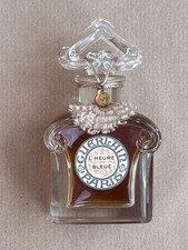 GUERLAIN PARIS L'HEURE BLEUE Baccarat Perfume Bottle with Original Box
