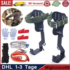 Steigeisen Klettertechnik Forst Baumsteigeisen Kletterhilfe Abseilpoller NEU
