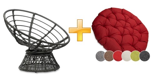 Papasansessel rattansessel mit - papasansessel,