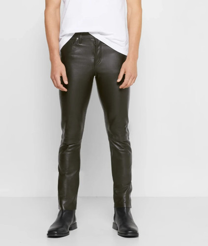 Herren schwarz lederhose - schwarz, 100%