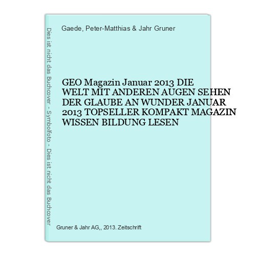 Geo magazin januar - januar, die