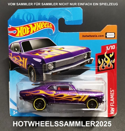 Hot wheels 1968 chevy nova - hot, "1968