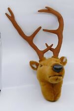 HIRSCHKOPF STOFFTIER HIRSCH GEWEIH 60 CM