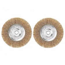 Baricus Bürstenset für Akku-Fugenkratzer, Fugenreiniger - 2 teilig -Drahtbürsten