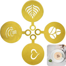Kaffeeschablonen Set Edelstahl