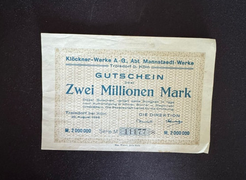 Notgeld troisdorf bei köln - troisdorf,