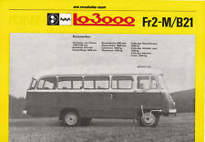 Prospekt DDR  Robur  LO 3000 Reiseomnibus original 1 Seite